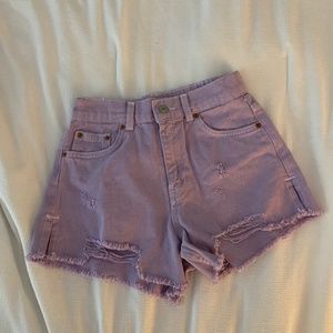 NWOT Girls Zara Jean Shorts Lilac size 10